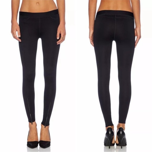Rag & Bone The Lawson Legging Pants in Black - Picture 1 of 15